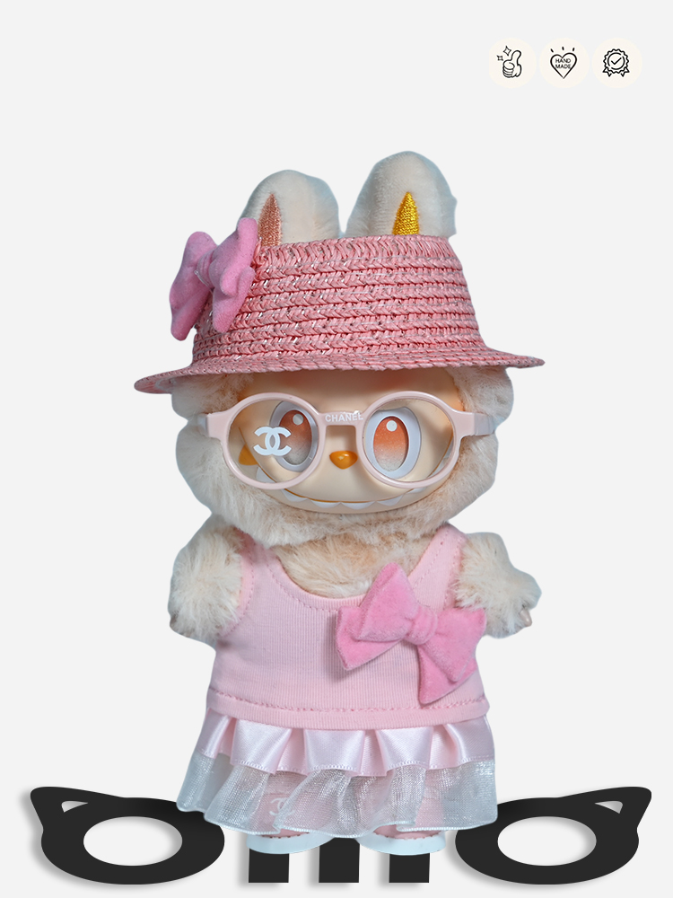 LABUBU Clothes Pink Sweetheart Set