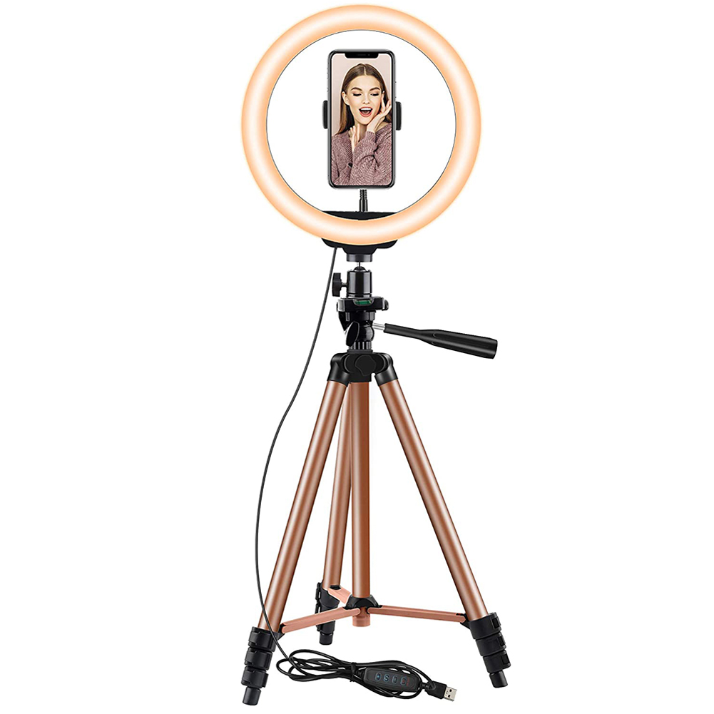 

10 inch LED Selfie Phone Ring Light with 50 inch Tripod for Youtube Makeup, 501 Original