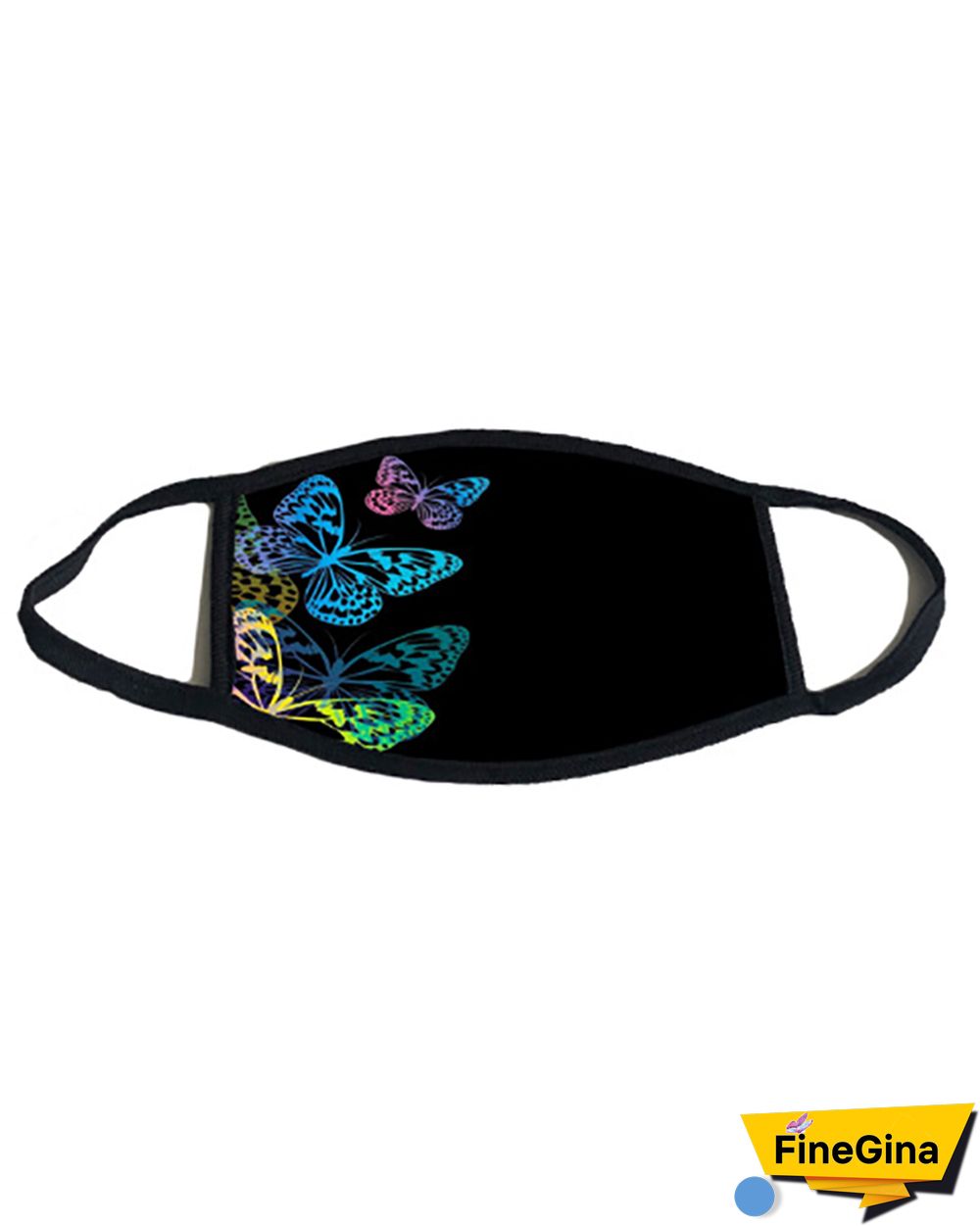 Butterfly Print Breathable Mouth Mask Washable And Reusable