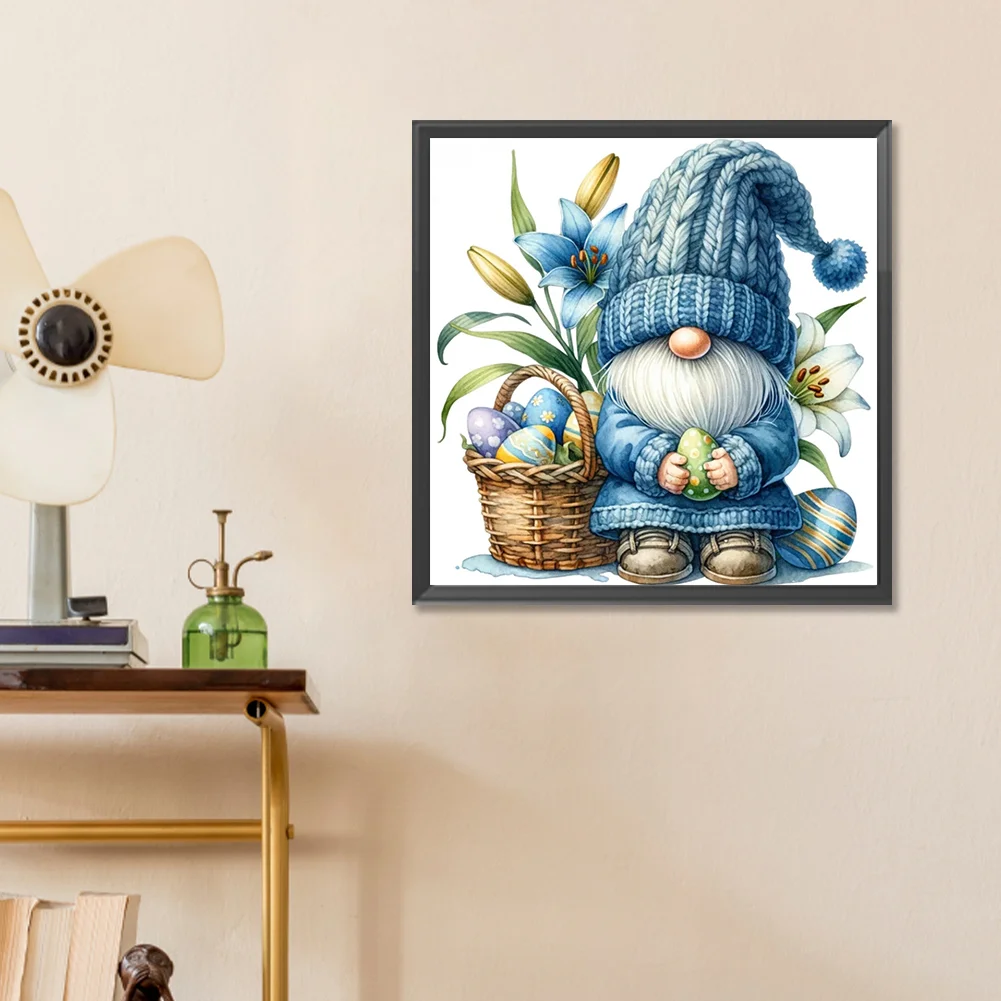 Diamond Painting - Full Round Drill - Easter Gnome(Canvas|30*30cm)