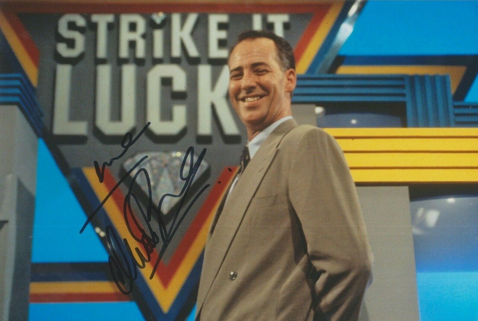 Michael Barrymore (Strike it Lucky) **HAND SIGNED** 8x12 Photo Poster painting ~ AUTOGRAPH