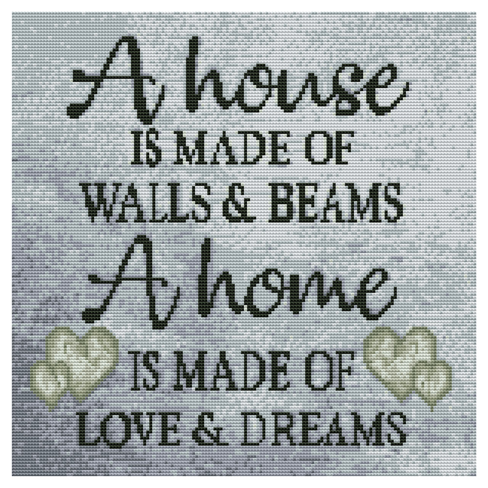 

Letter - 11CT Stamped Cross Stitch - 40*40CM, 501 Original
