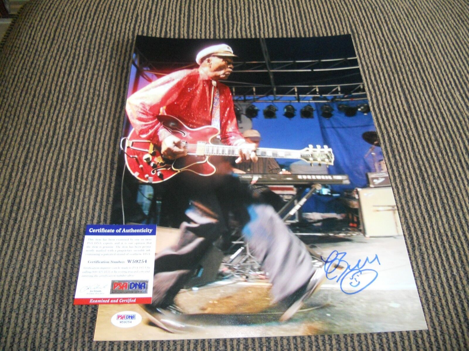 Chuck Berry Signed Autograph 11x14 Live Photo Poster painting Johnny B Good #13 PSA Certified F1