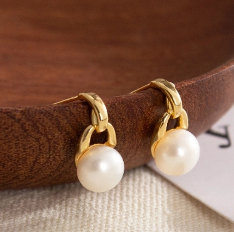 Minimalist Geometric 925 Sterling Silver Freshwater Pearl Beaded Bracelets