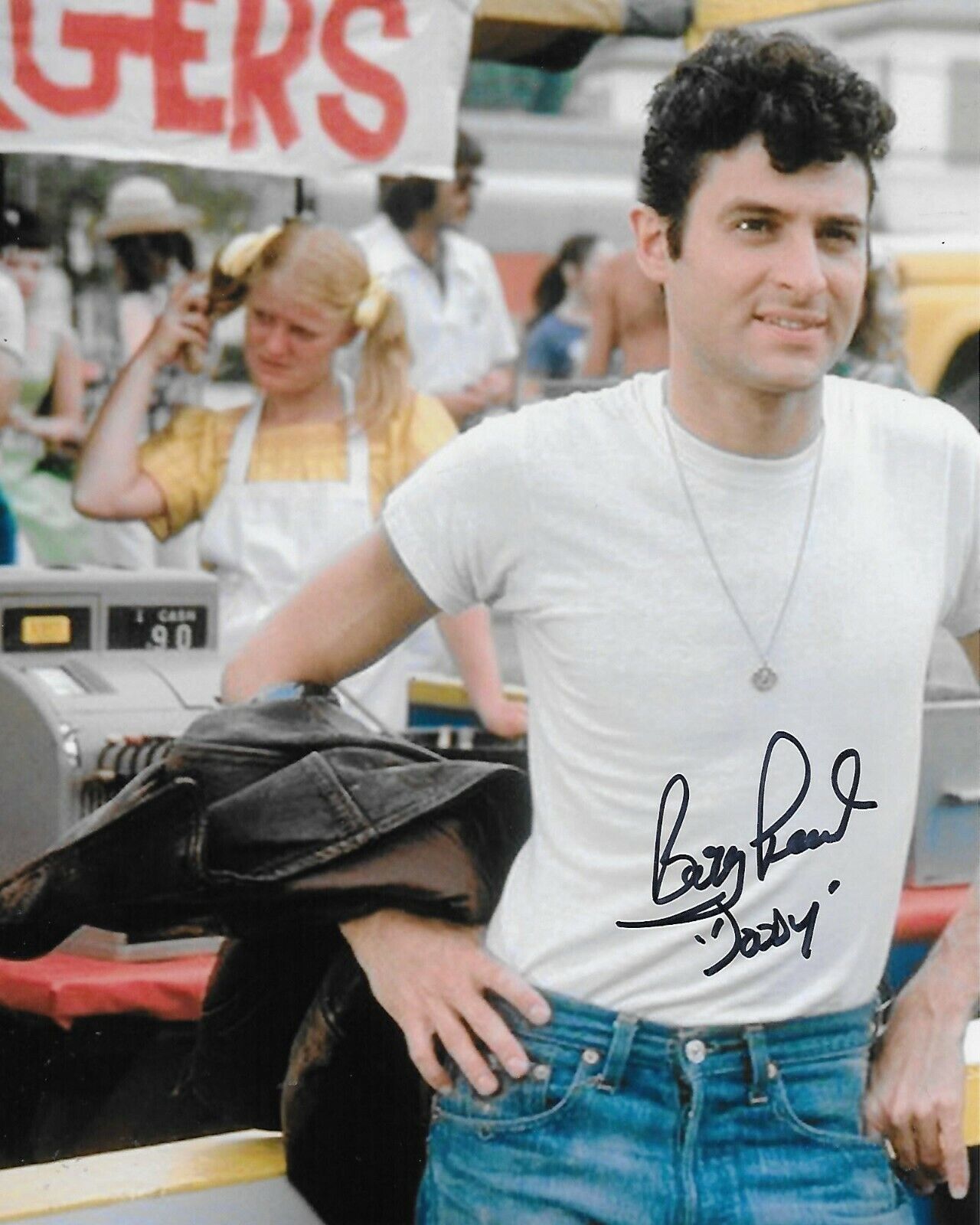 Barry Pearl Grease Original Autographed 8X10 Photo Poster painting signed @HollywoodShow #4