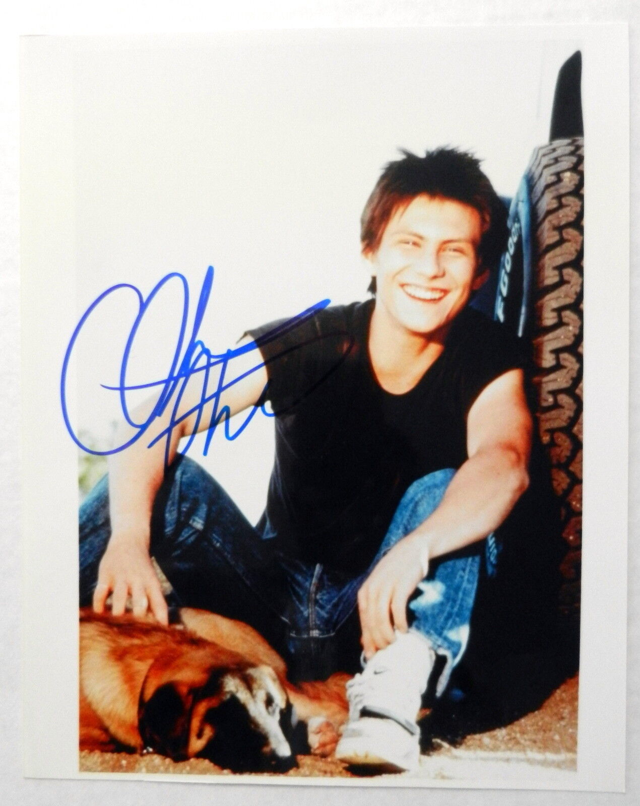 CHRISTIAN SLATER Autogrphed 8 x 10 Photo Poster painting ACTOR Heathers Legend Of BILLIE JEAN