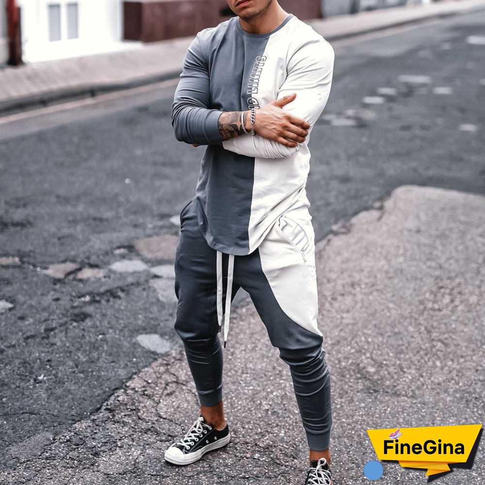 Mens Off-White Stitching Suit