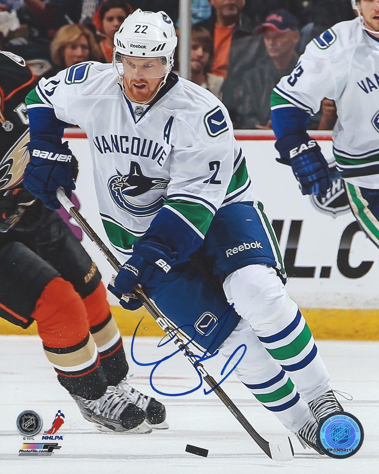 Daniel Sedin Signed 8×10 Photo Poster painting Vancouver Canucks Autographed COA D