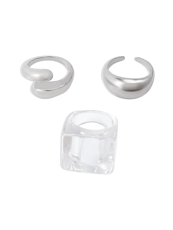 Original Chic Geometric Rings Accessories