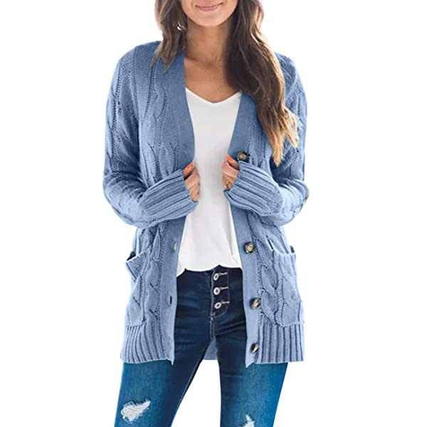  thdmladies Long Sleeve Cable Knit Sweater thedmladies