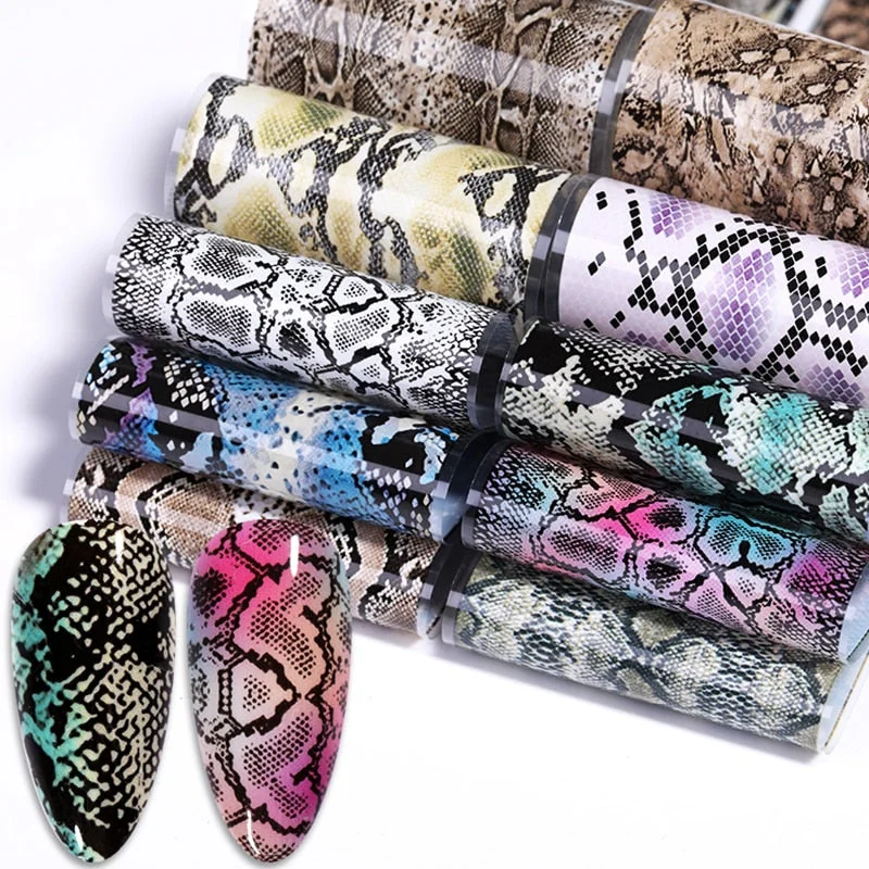 Christmas Of Foil Nail Art Stickers Set With Marble Flower Gilding Pattern Nail Transfer Decals Decorations Nail Accessories