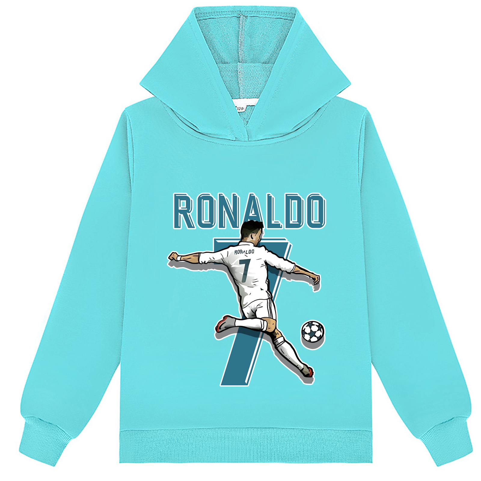 Mayoulove Unisex Cristiano Ronaldo Hoodie for Boys & Girls - Trendy Soccer Apparel, Gift for Fans-Mayoulove