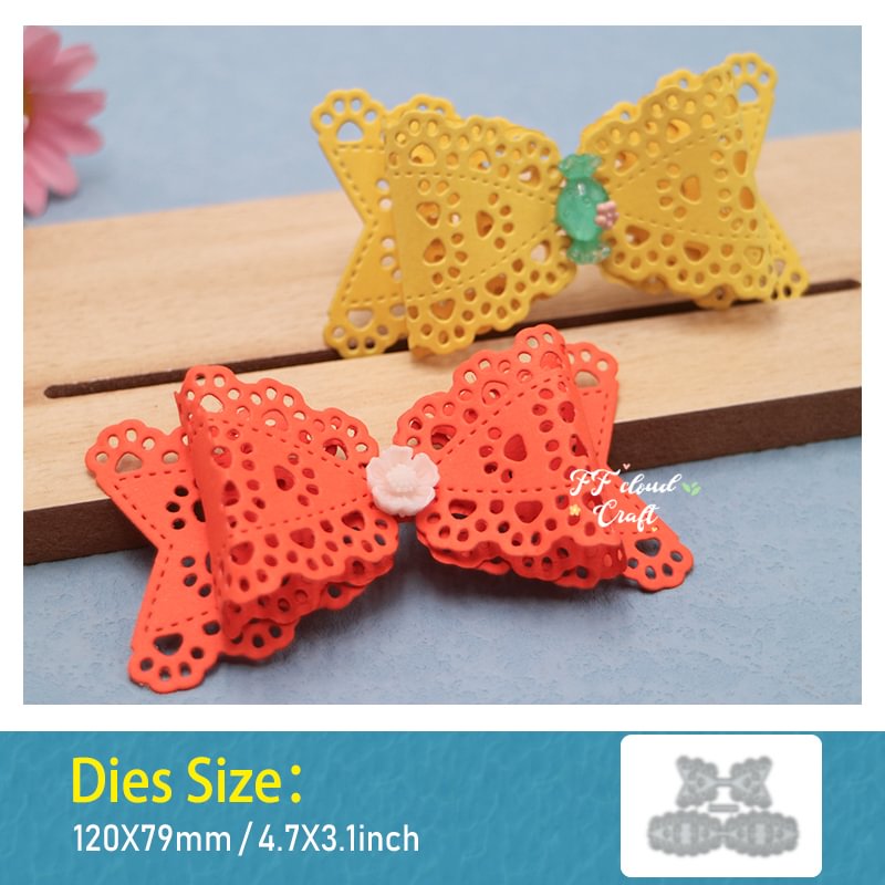Athvotar Cutting Dies Bow Tie Scrapbook Paper Cutting Album Cover Paper Cards Making Tool Craft Die Cut DIY