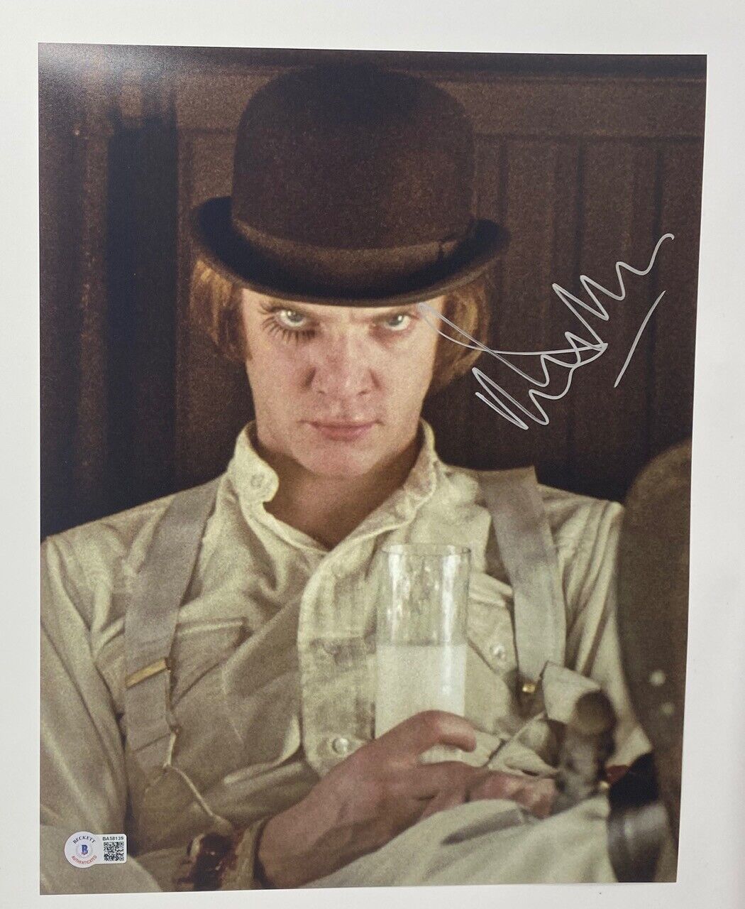 Malcolm McDowell Signed Autograph 11x14 Photo Poster painting A Clockwork Orange Beckett BAS COA