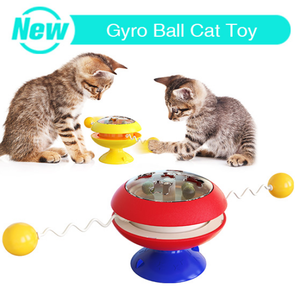Interactive Rotating Turntable Indoor Cat Toy with Catnip 1