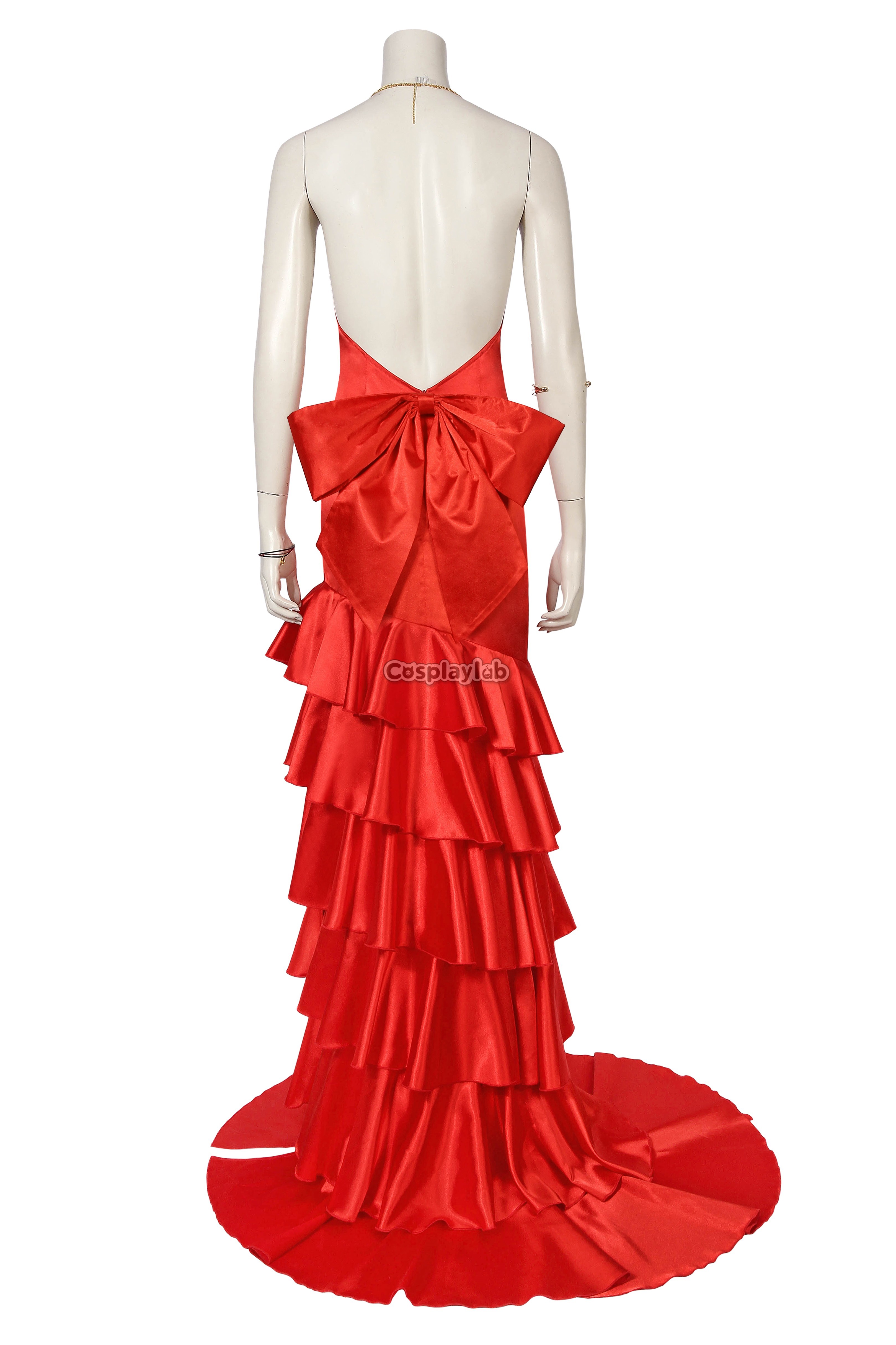 aerith cosplay red dress Final Fantasy VII Remake FF7 Remake Aerith HoneyBee Red Dress Cosplay Costume