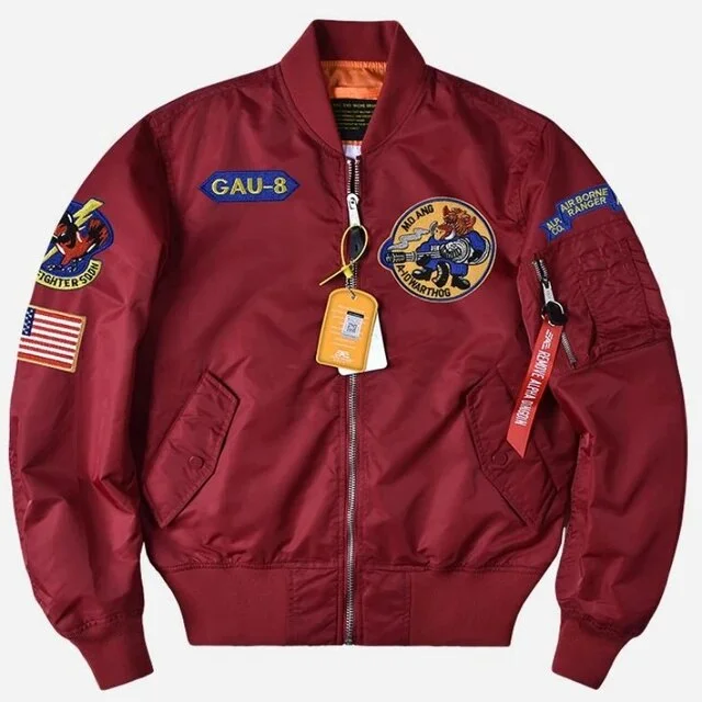 New Fashion Flight Bomber Jacket Men's GAU-8 Wild Boar