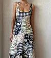Vintage Victoria Style Printing Maxi Dress