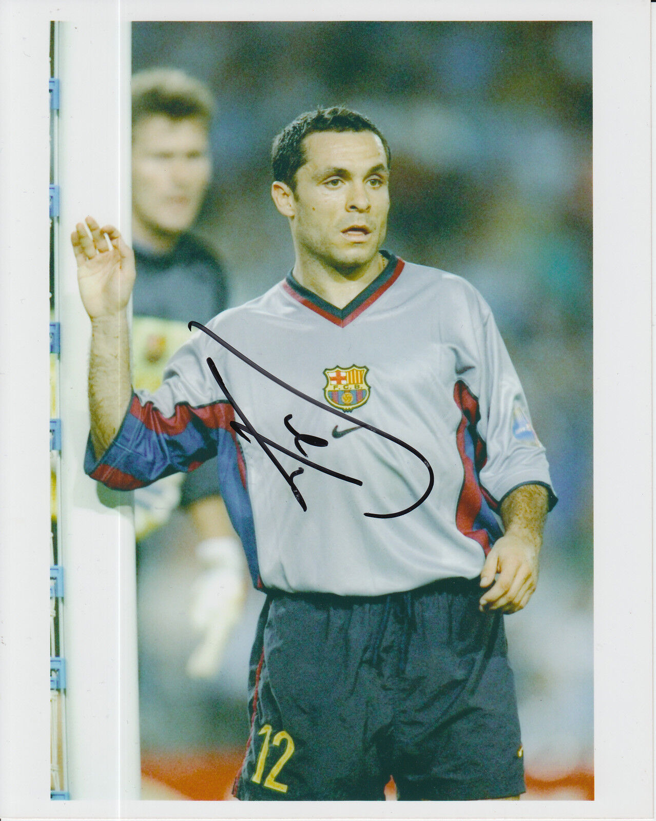 BARCELONA HAND SIGNED SERGI 10X8 PRESS Photo Poster painting.