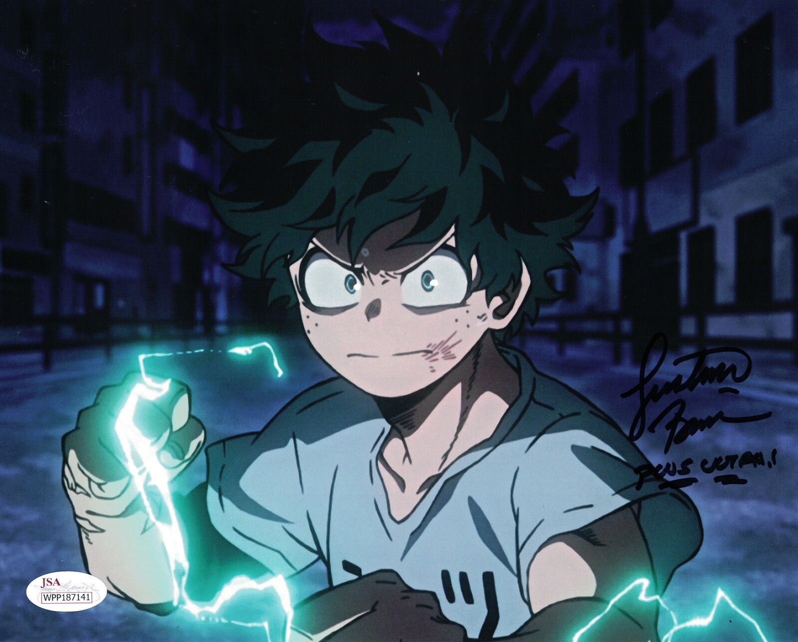 JUSTIN BRINER Signed MY HERO ACADEMIA Deku