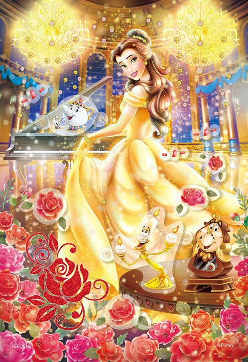 Disney Princess Elsa Mermaid Rapunzel Tinker Belll Bell Beauty And The Beast 30*50CM(Canvas) Full Round Drill Diamond Painting gbfke