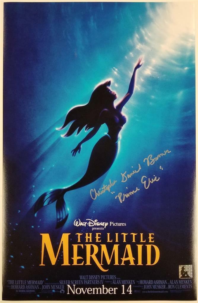 Christopher Daniel Barnes signed Little Mermaid 11x17 Photo Poster painting (B) ~ Auth. Hologram