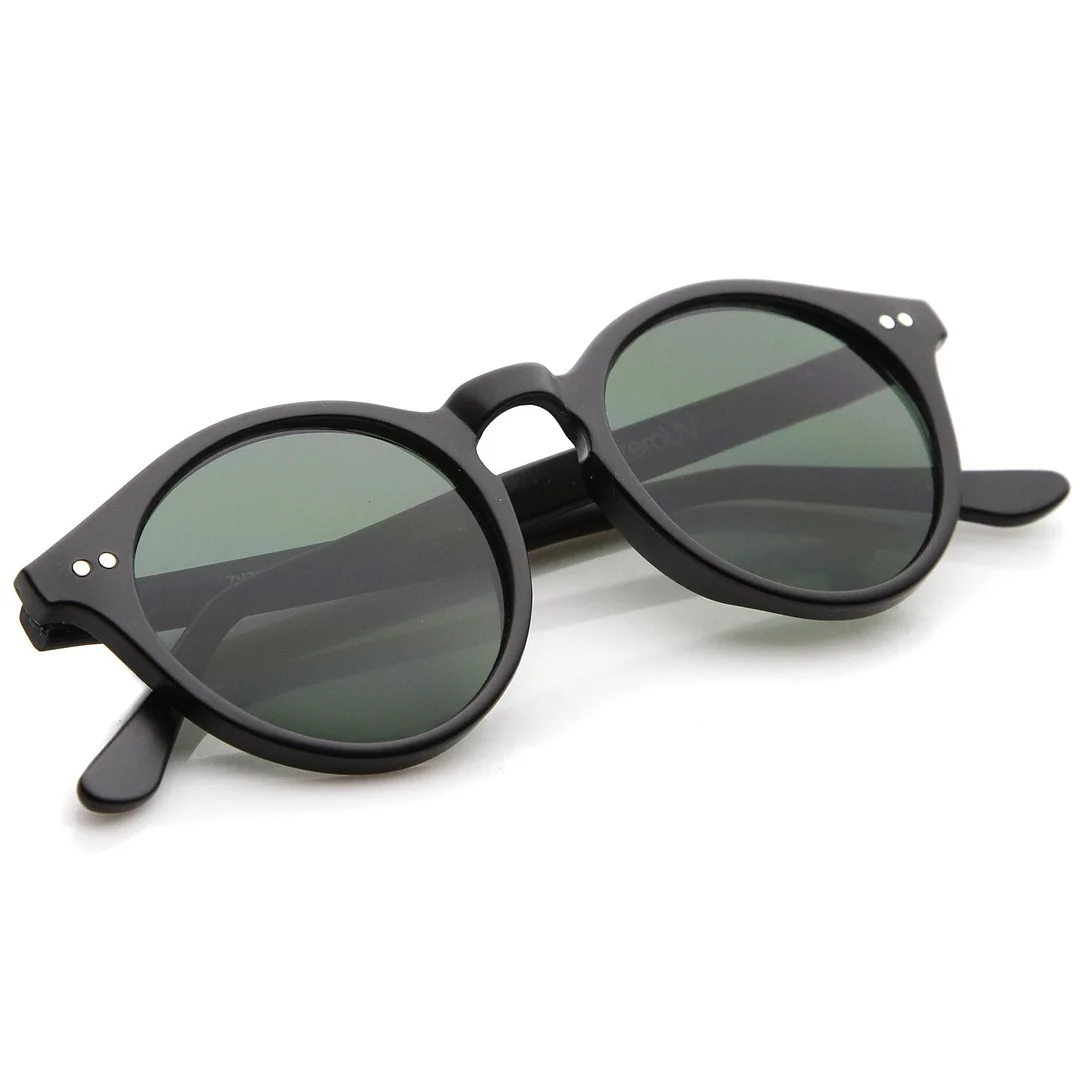 Classic Horn Rimmed Keyhole Nose Bridge P3 Round glasses 46mm