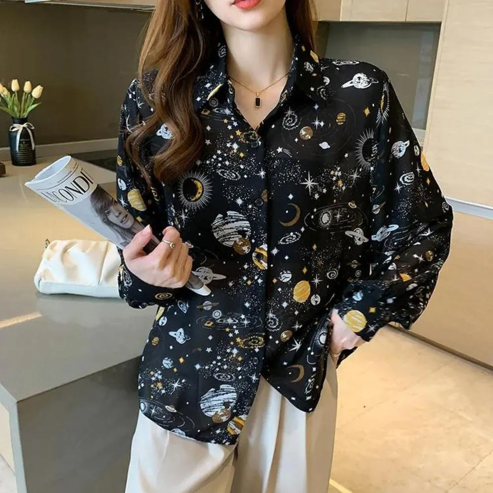 Brownm Chiffon Shirt
