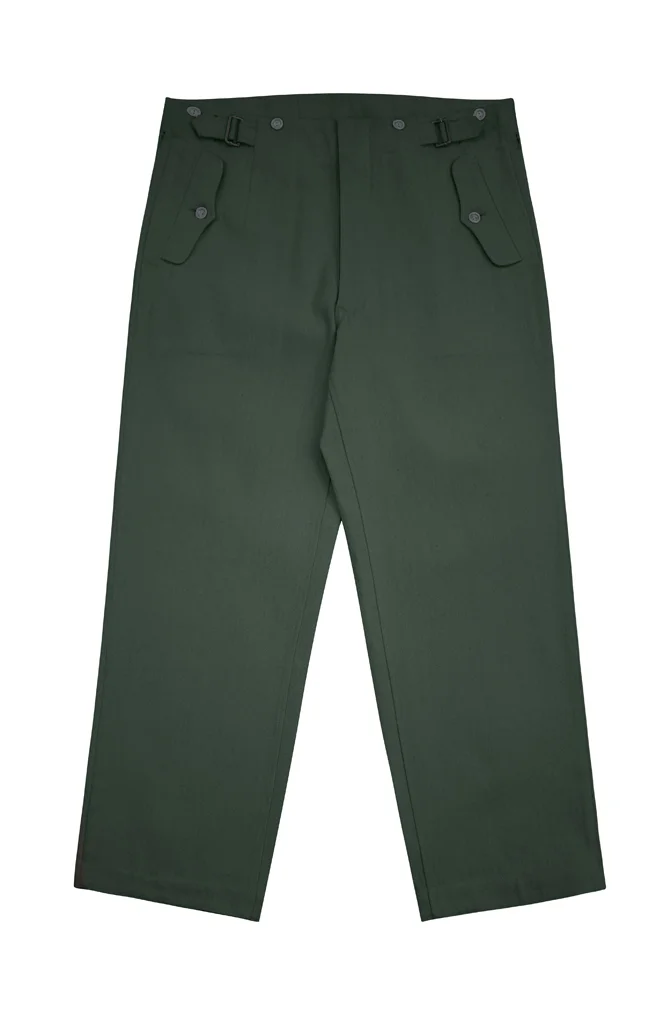   Luftwaffe German Summer HBT Reed Green Drill Flight Trousers German-Uniform