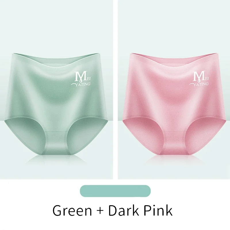 Seamless Panties for Women High Waist Panties Sexy Underwear Girls Briefs Female Breathable Soft Underpants Thin