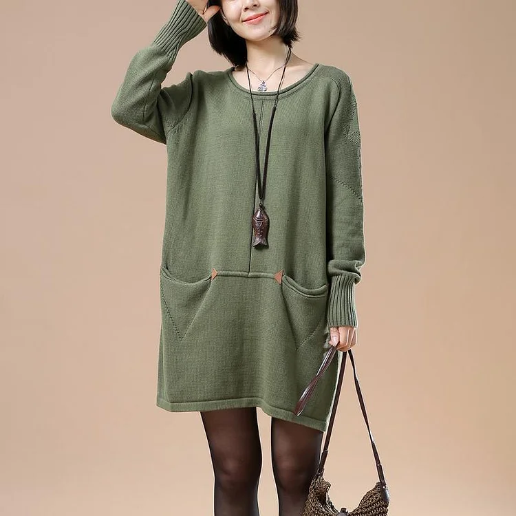 winter sweaters in green plus size women winter dress