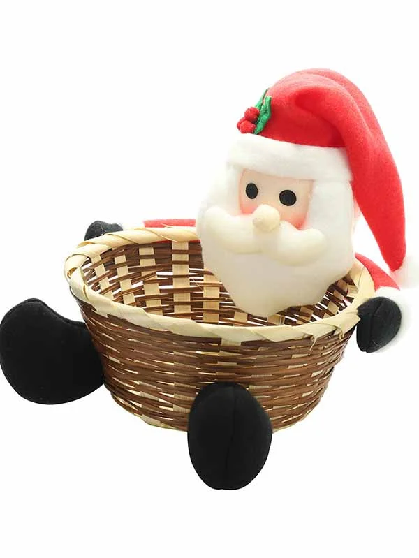 Christmas Santa Candy Basket-elleschic
