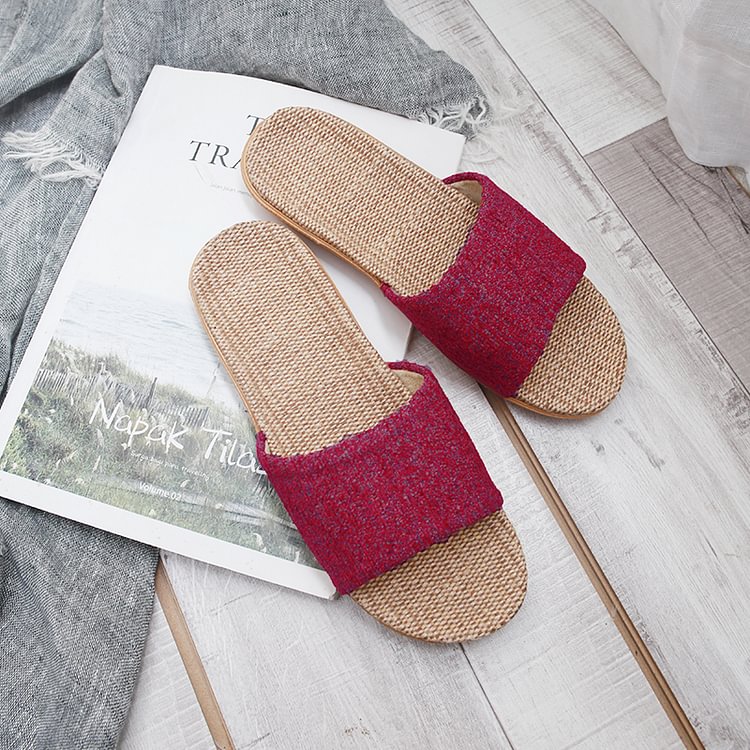 Linen Slippers-ChouChouHome