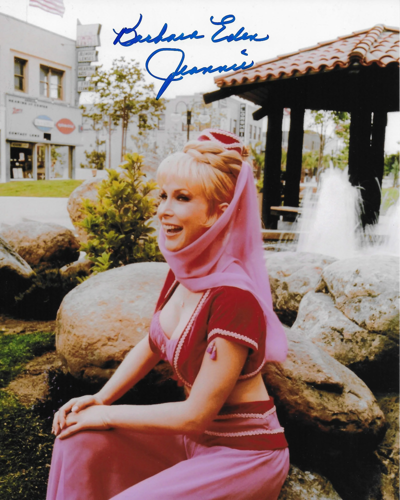 Barbara Eden I Dream of Jeannie 8x10 Photo Poster painting #33 signed at The Hollywood Show