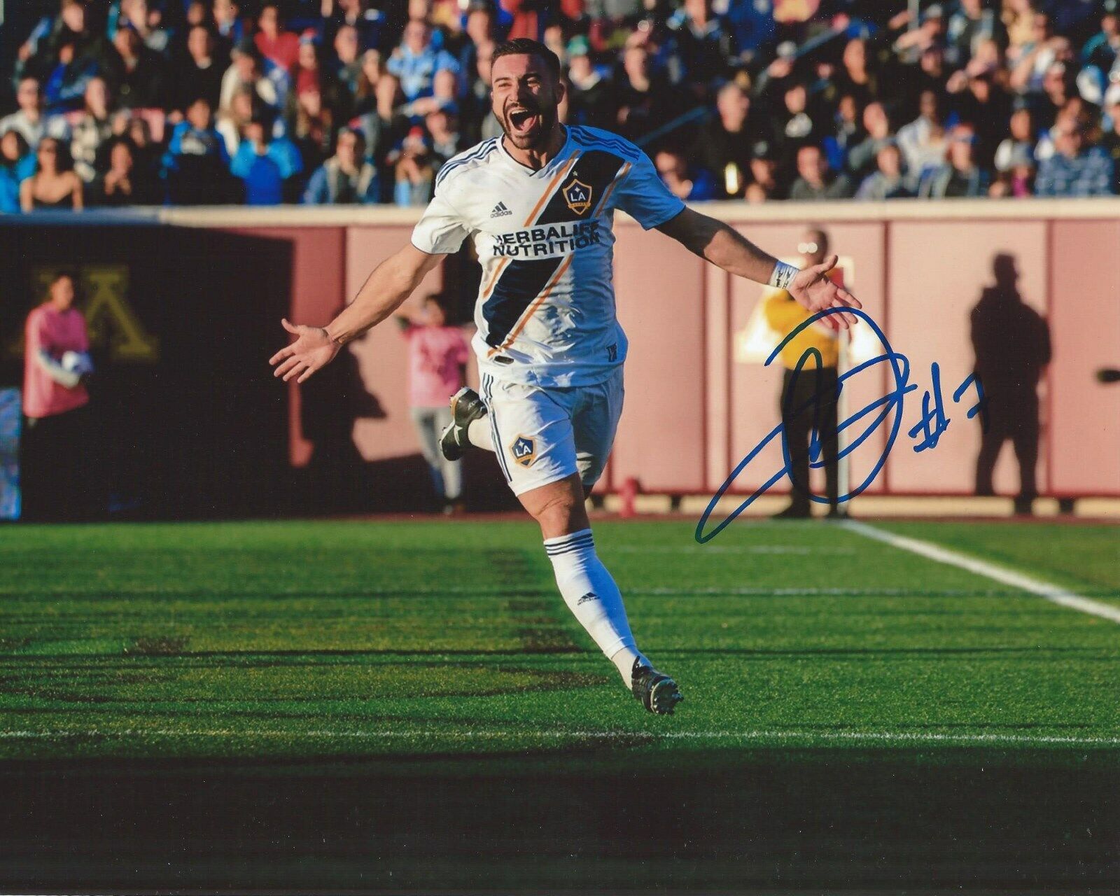 Romain Alessandrini Signed 8×10 Photo Poster painting Los Angeles LA Galaxy MLS Autographed COA