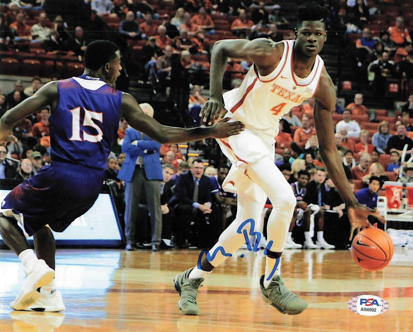 Mo Bamba signed 8x10 Photo Poster painting PSA/DNA Texas Longhorns Autographed