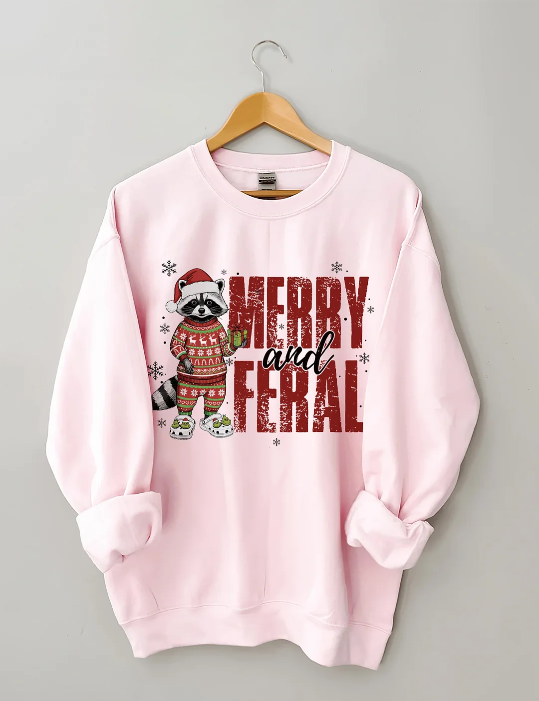 Merry And Feral Christmas Sweatshirt