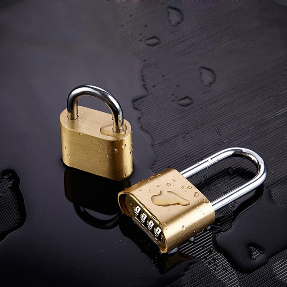 

Waterproof Brass Padlock Four-Digit Combination Bottom Password Copper Lock, 70mm, 501 Original
