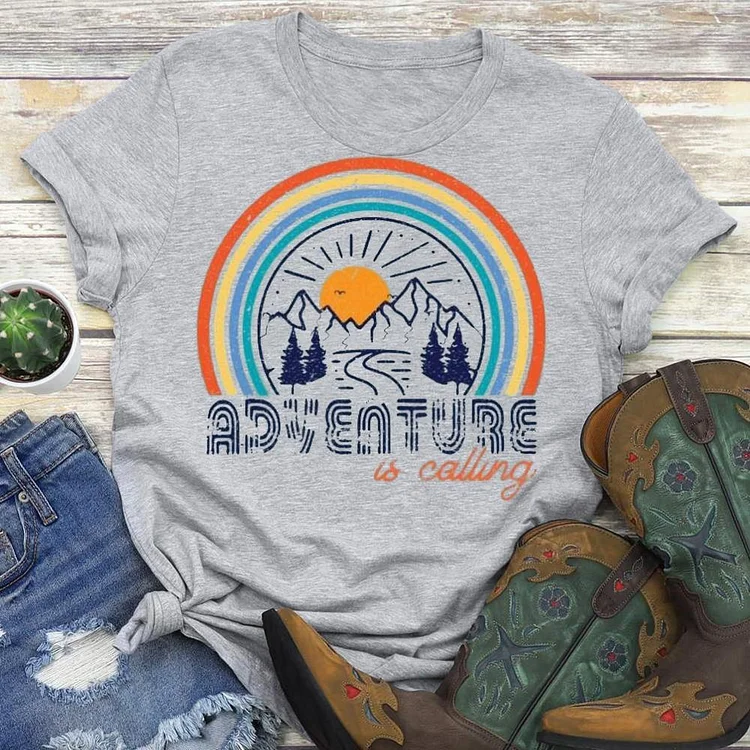 Mountain Adventure  T-shirt Tee --Annaletters