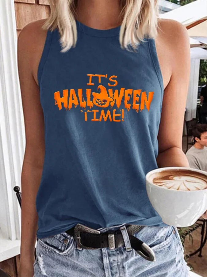 Women's Halloween Print Casual Tank Top