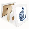 5D DIY Partial Special Shaped Drill Diamond Painting Kit Cat Decor With Frame Kit 18x18cm