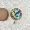 6pcs/set DIY Special-shaped Diamond Painting Wall-mounted Key Hook Kit (Hummingbird)