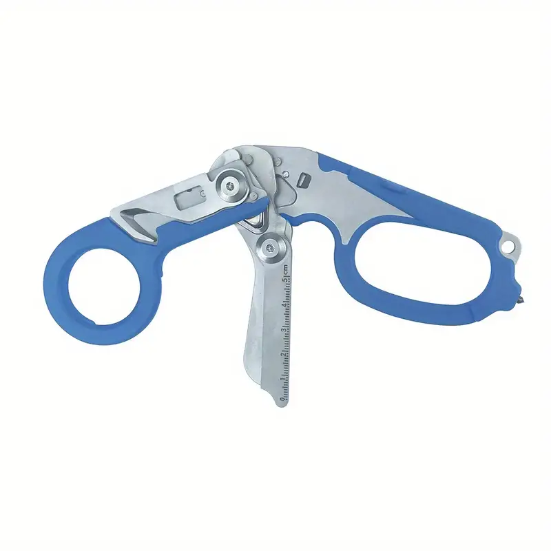 foldable medical scissors multi function tactical pliers scissors outdoor survival stainless steel scissors details 2