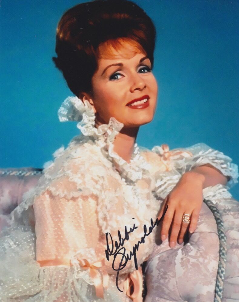 Debbie Reynolds signed 8x10 Photo Poster painting