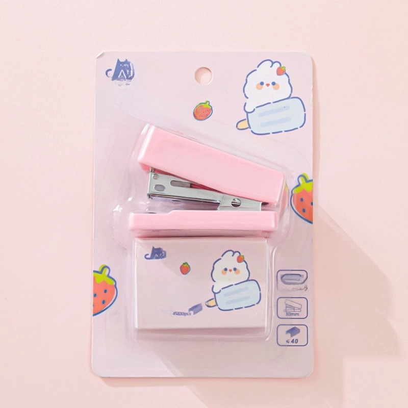 Cartoon Plastic Metal Class Learning Cute Stapler