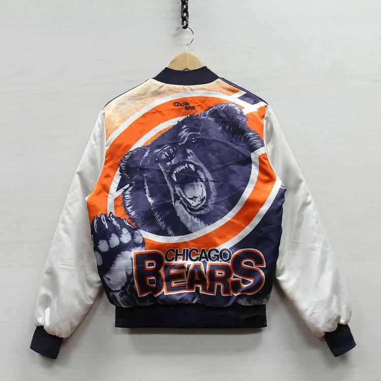 Casual grizzlies varsity baseball rugby jacket