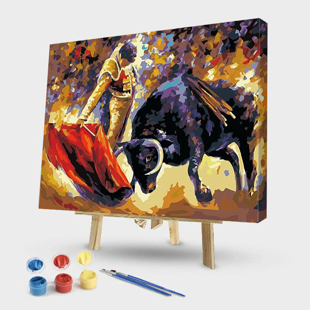 

50*40CM - Paint By Numbers - Spanish Bullfight, 501 Original