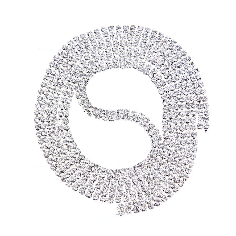 

1yard 2row Diamond Rhinestone Wedding Chain DIY Necklace Bouquet, 501 Original