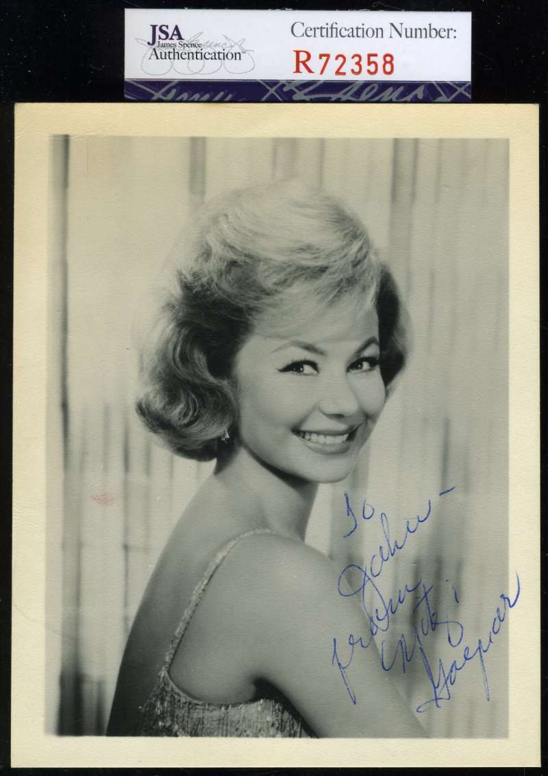 Mitzi Gaynor Jsa Coa Hand Signed Vintage Photo Poster painting Authenticated Autograph