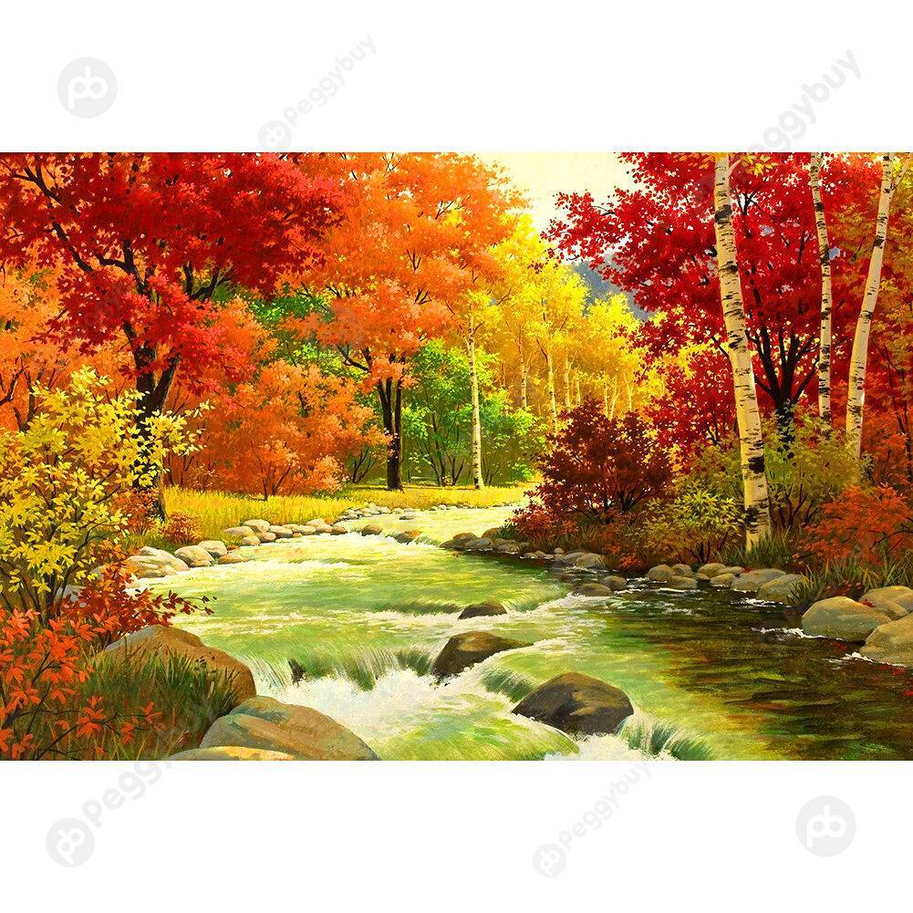 

1000pcs DIY Autumn Tree Paper Puzzles Adult Kids Jigsaw Educational Toy, 501 Original